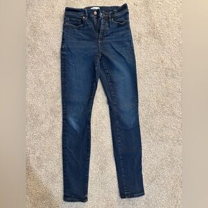 LOFT Dark Blue Skinny “sculpt” jeans